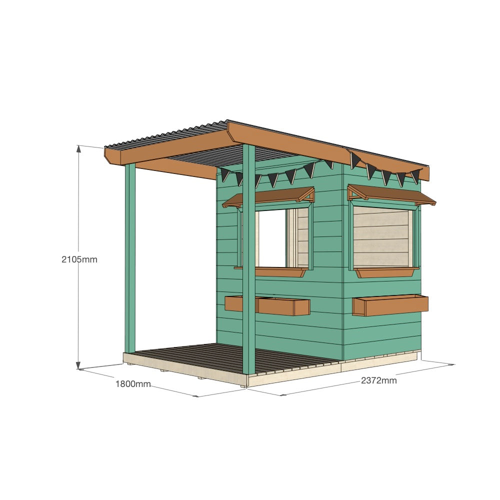 Bakery Cubby House with Front Verandah