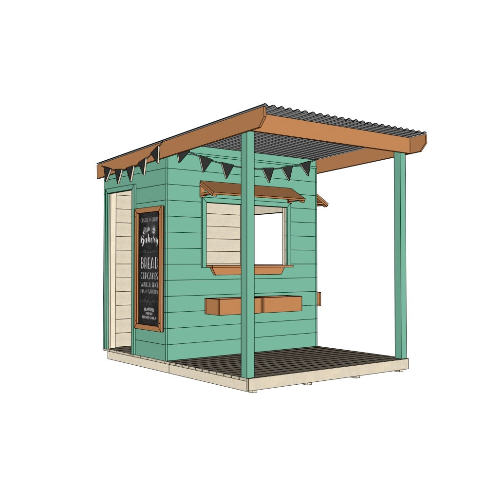 Bakery Cubby House with Front Verandah