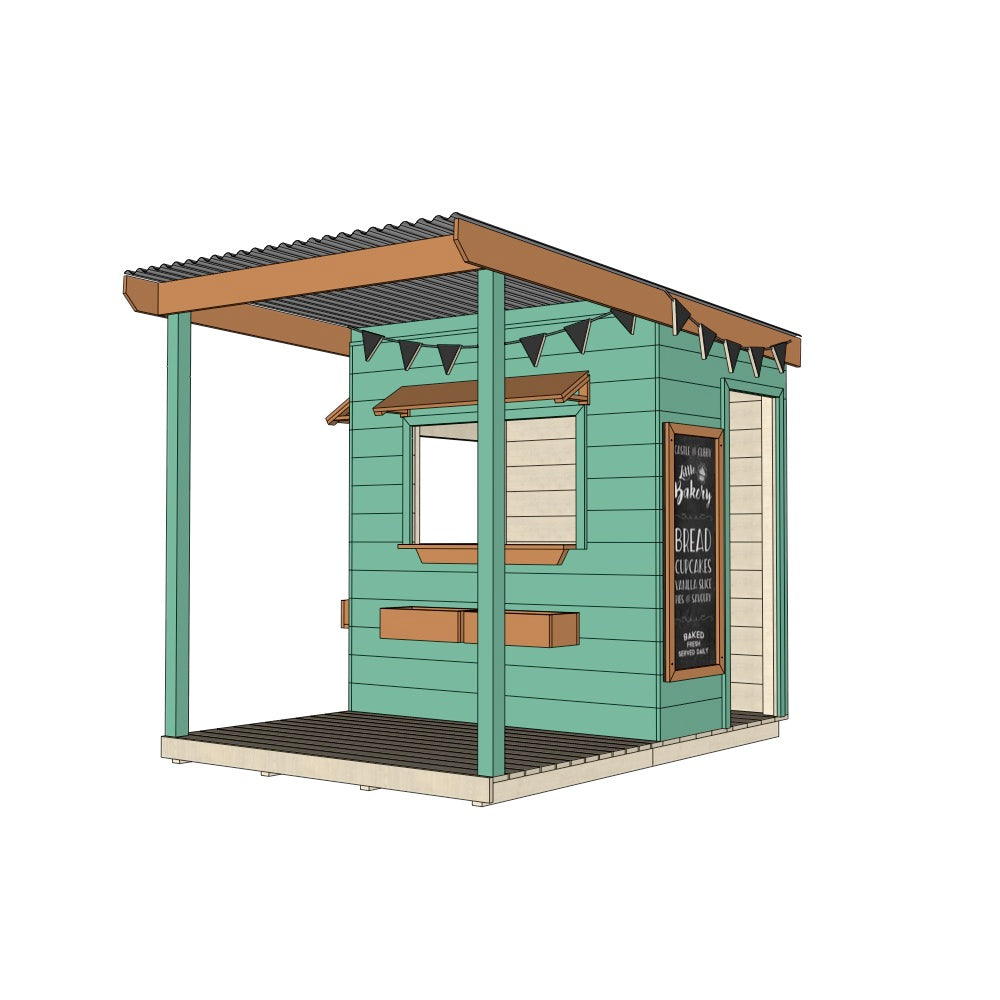 Bakery Cubby House with Front Verandah