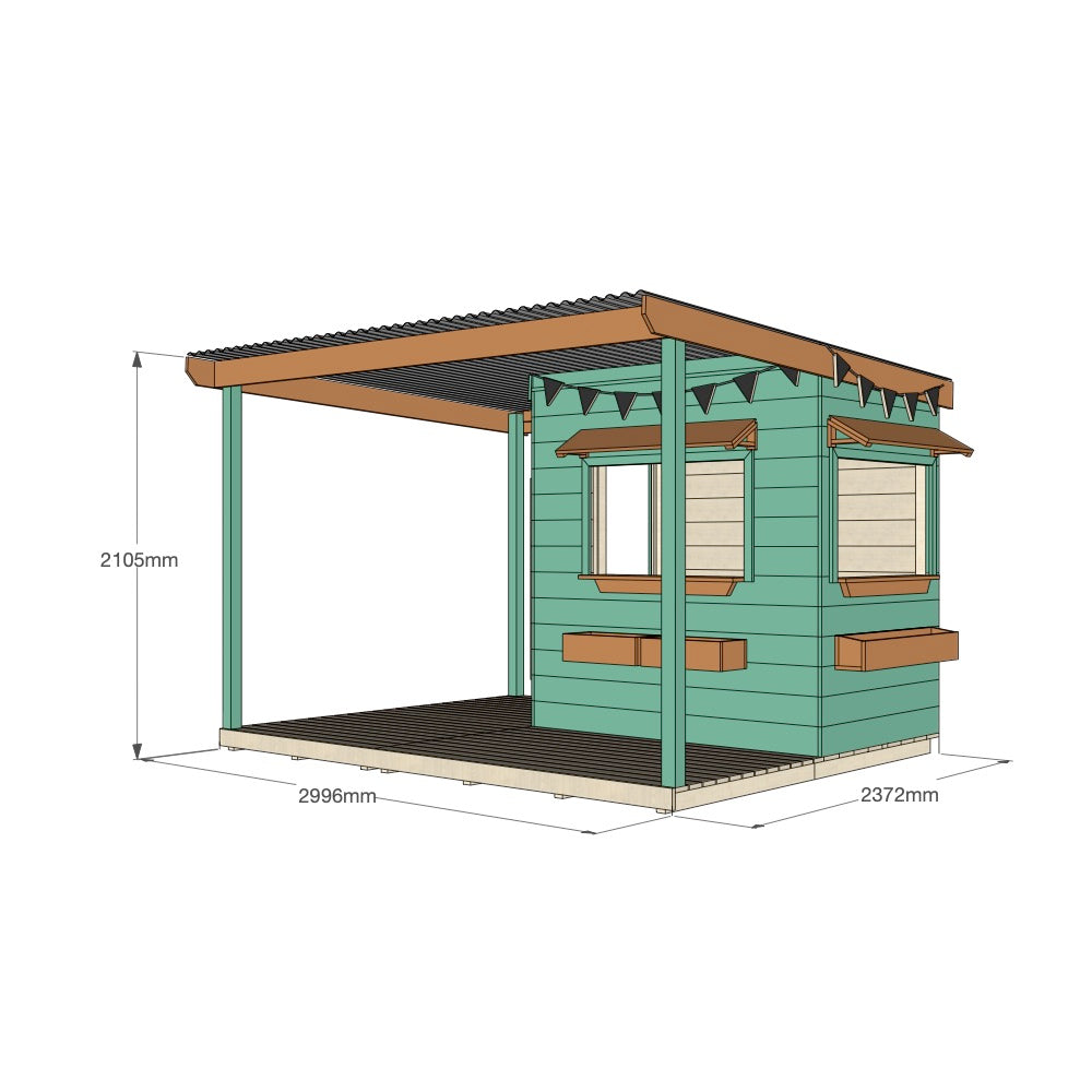 Bakery Cubby House with Wraparound Verandah