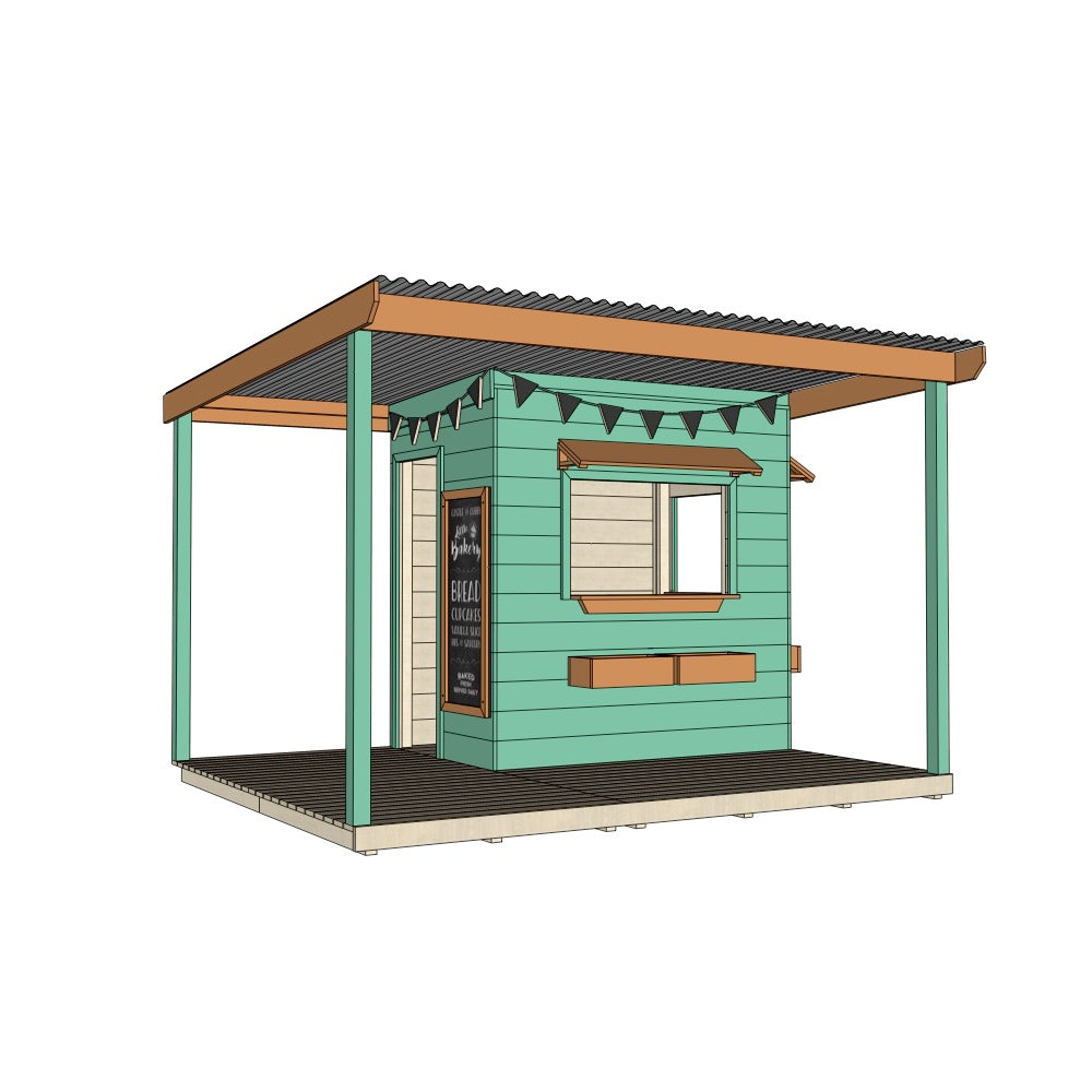 Bakery Cubby House with Wraparound Verandah