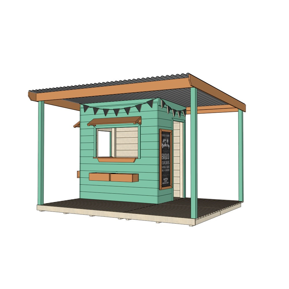 Bakery Cubby House with Wraparound Verandah