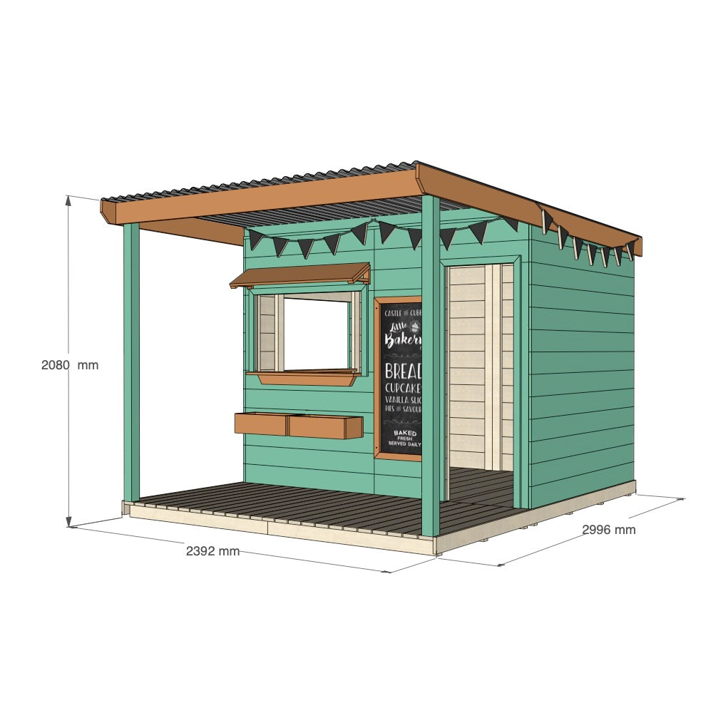 Bakery Cubby House with Front Verandah