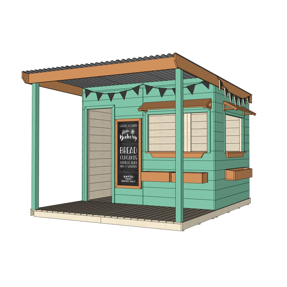 Bakery Cubby House with Front Verandah