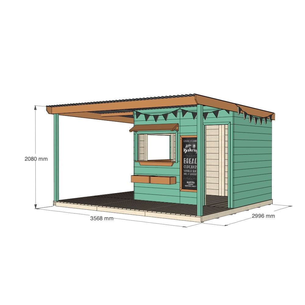 Bakery Cubby House with Wraparound Verandah