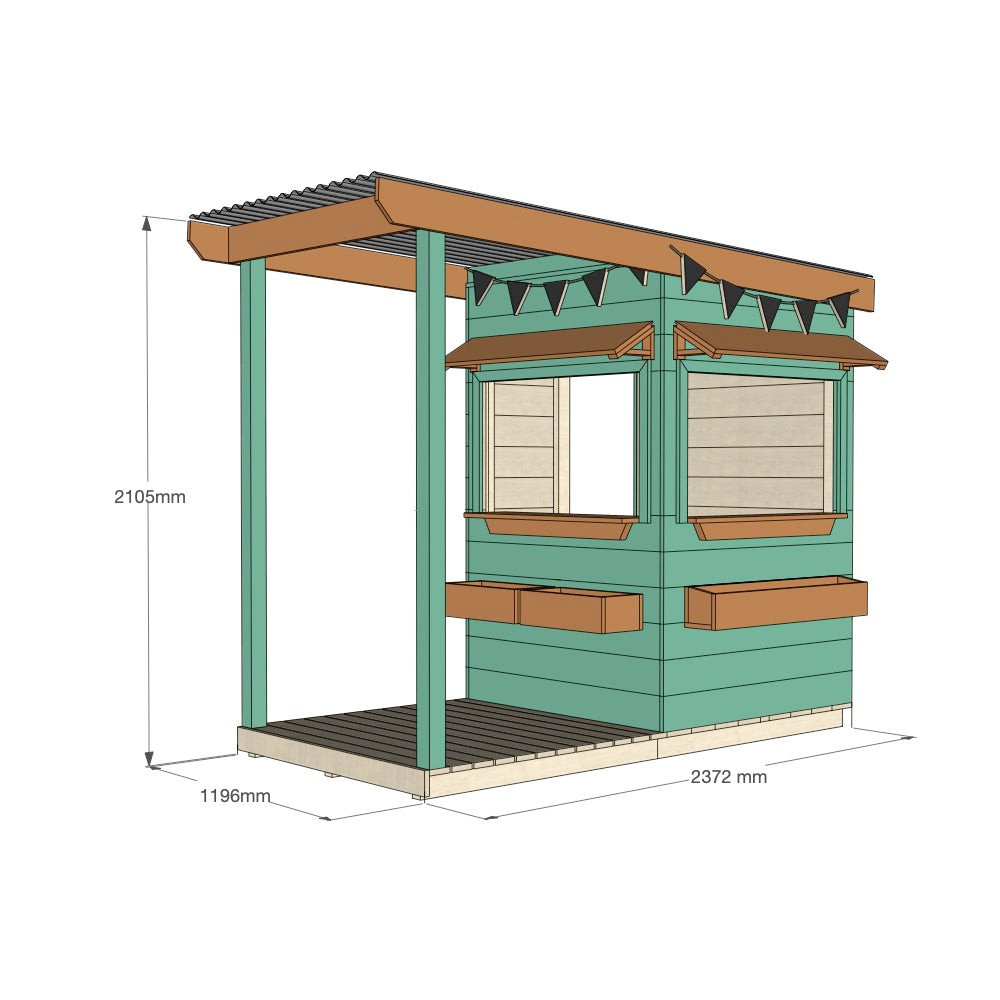 Bakery Cubby House with Front Verandah