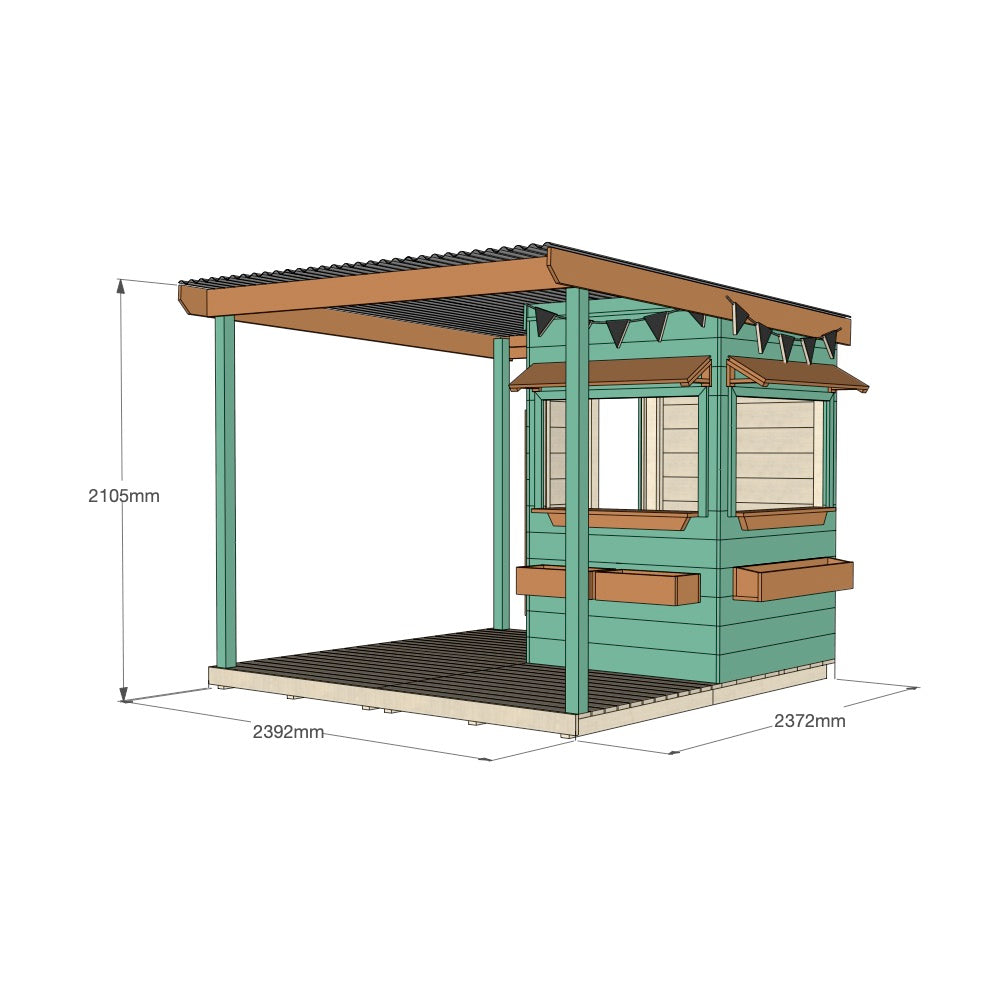 Bakery Cubby House with Wraparound Verandah