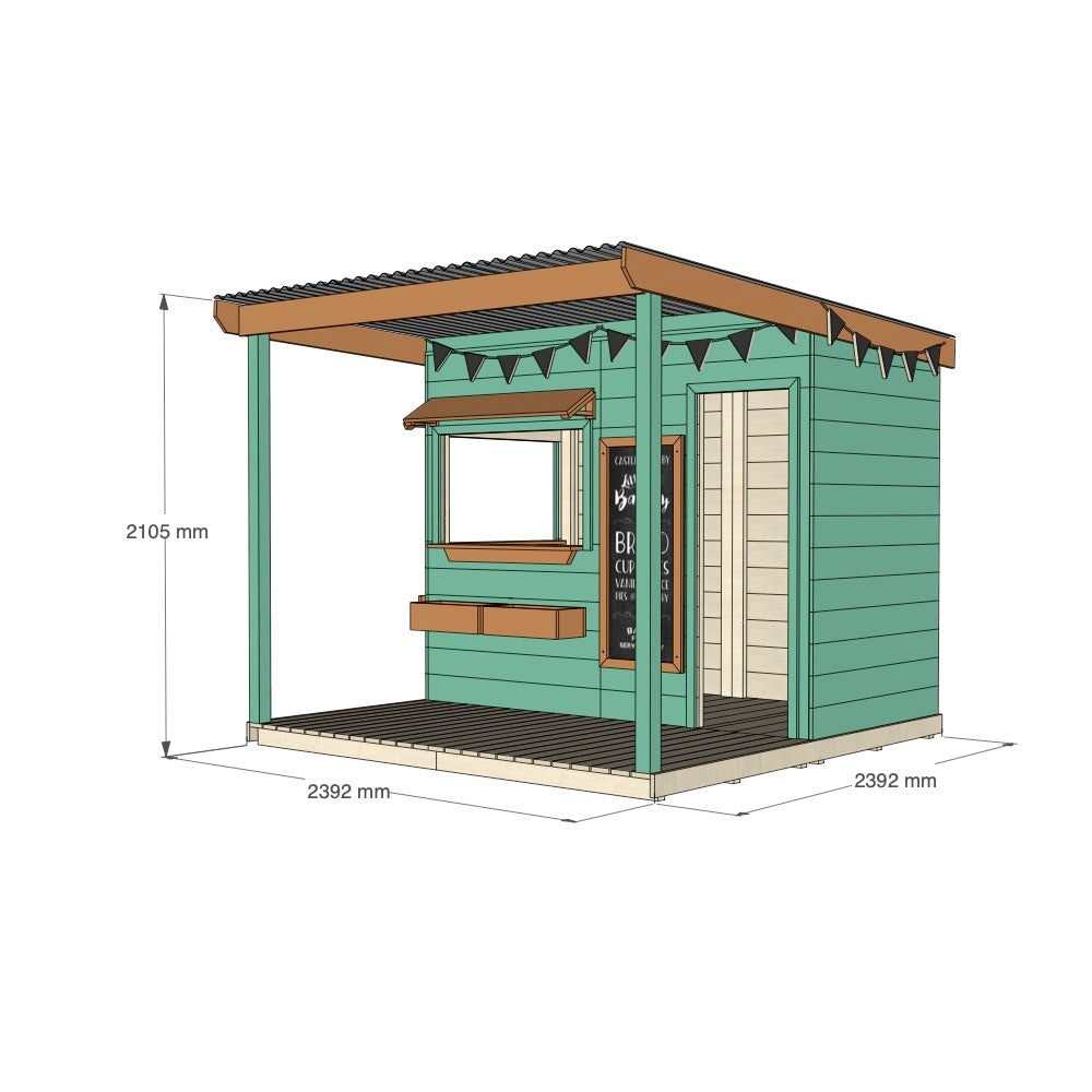 Bakery Cubby House with Front Verandah