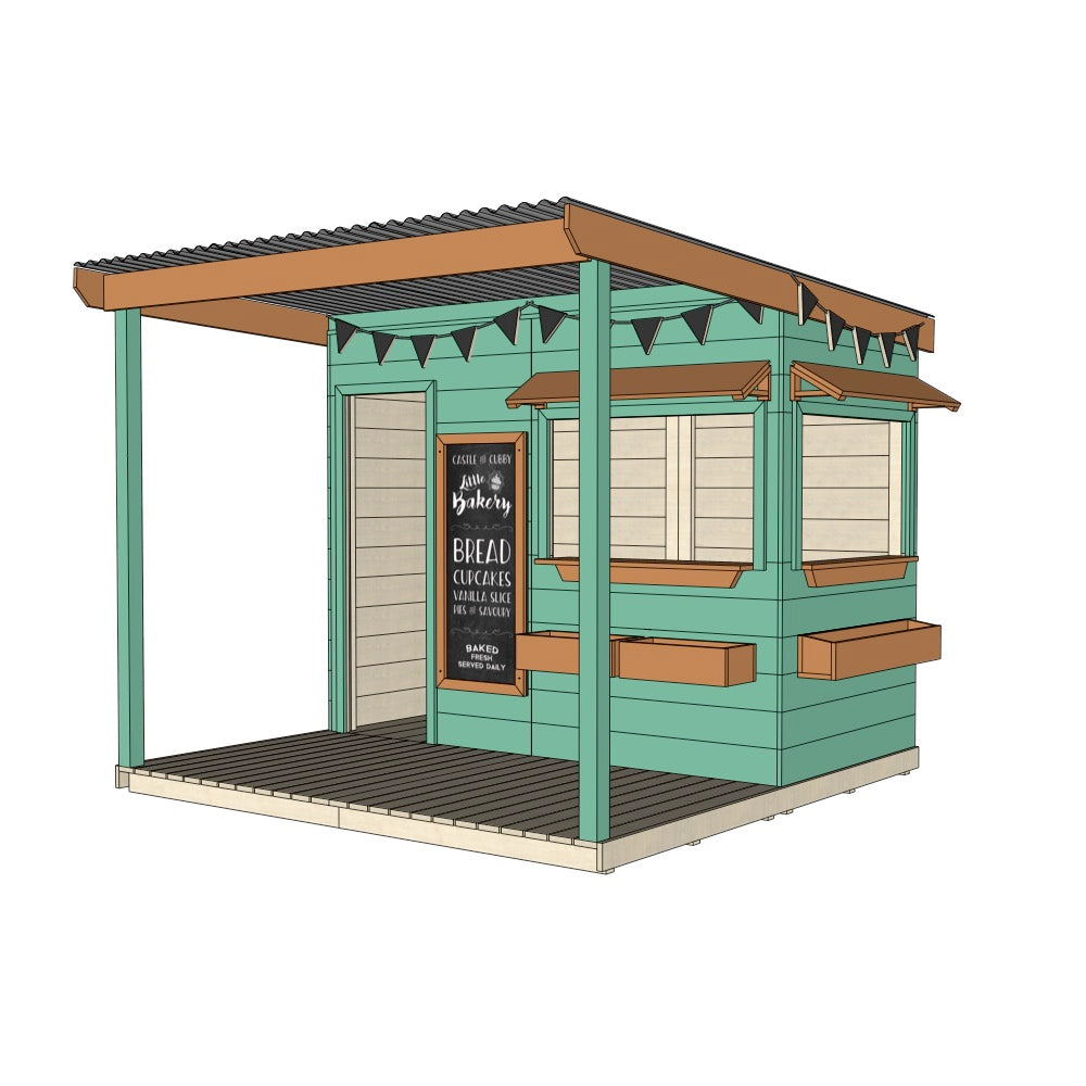 Bakery Cubby House with Front Verandah