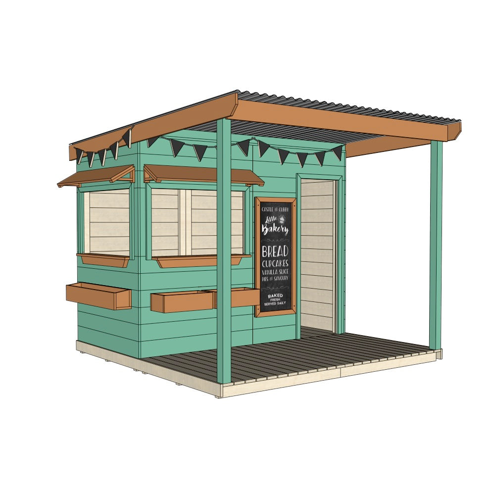 Bakery Cubby House with Front Verandah