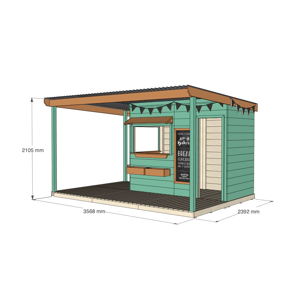 Bakery Cubby House with Wraparound Verandah