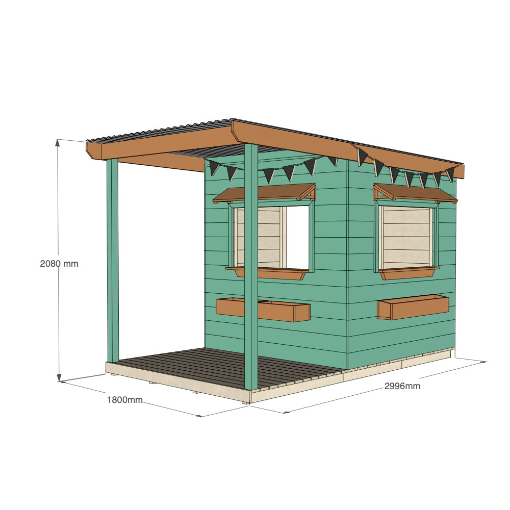 Bakery Cubby House with Front Verandah