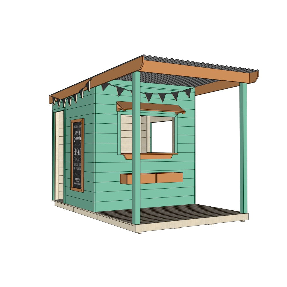 Bakery Cubby House with Front Verandah