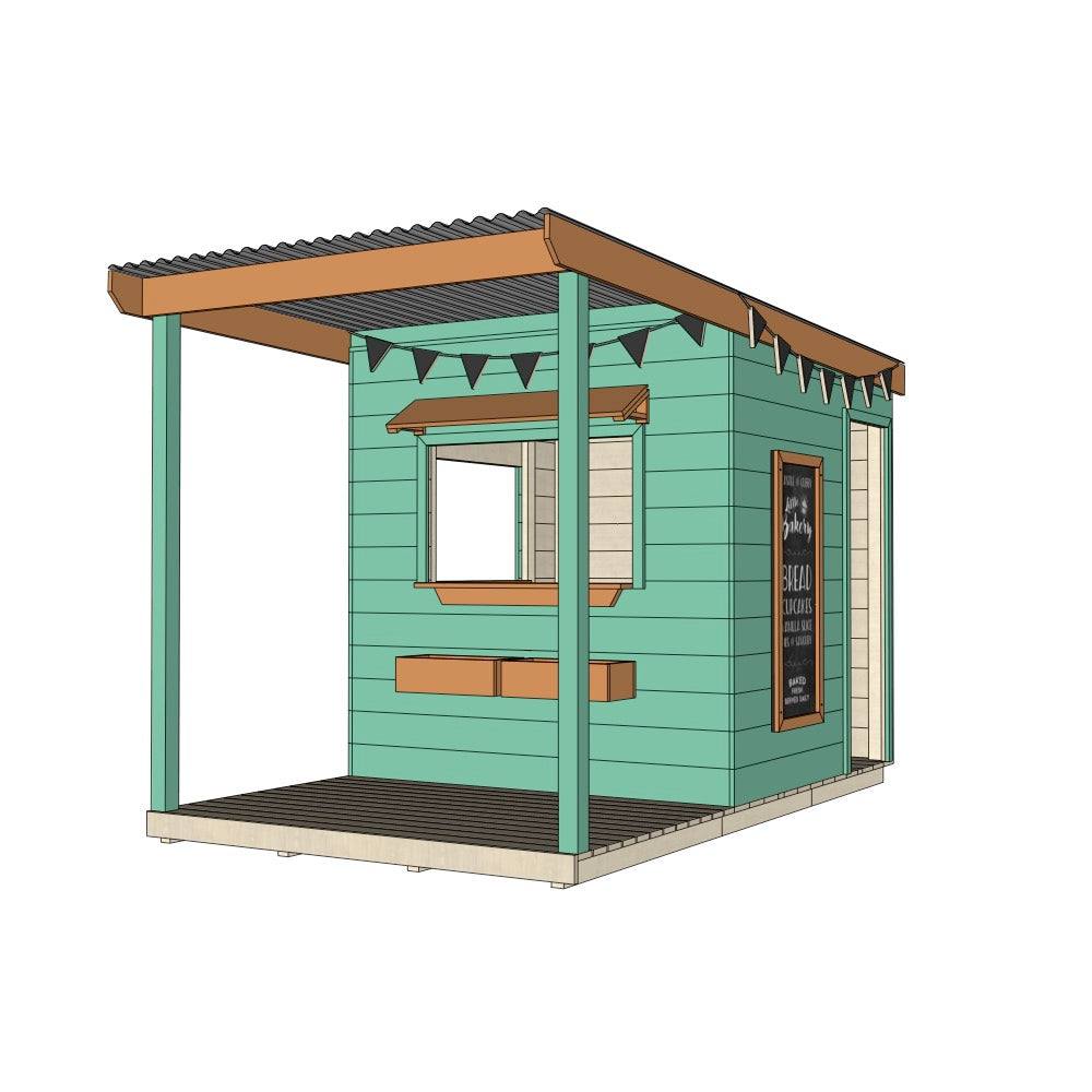 Bakery Cubby House with Front Verandah