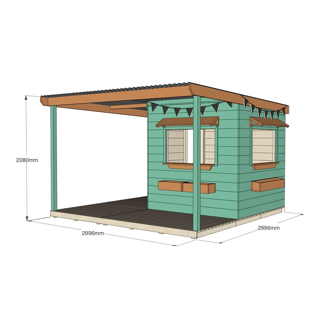 Bakery Cubby House with Wraparound Verandah