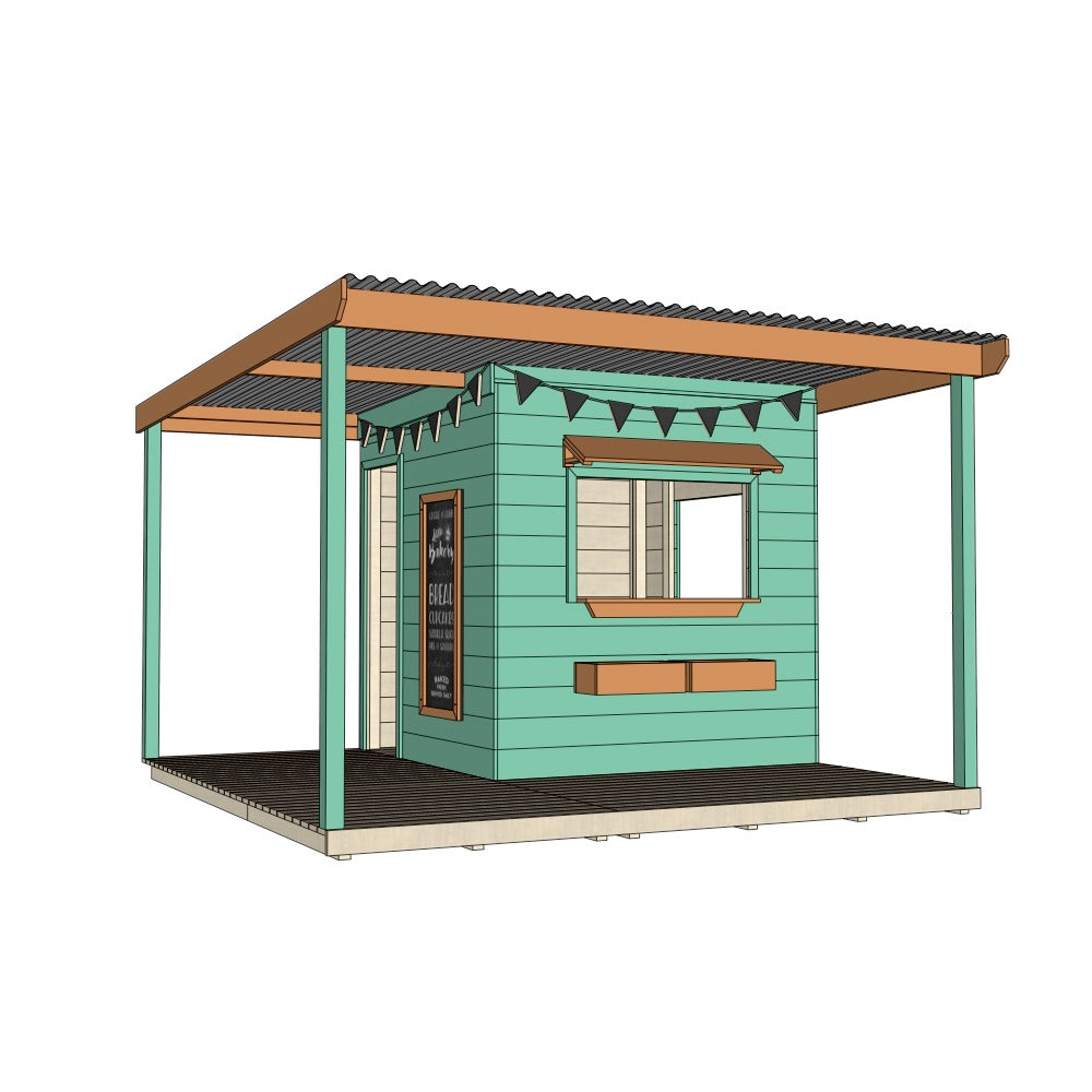 Bakery Cubby House with Wraparound Verandah