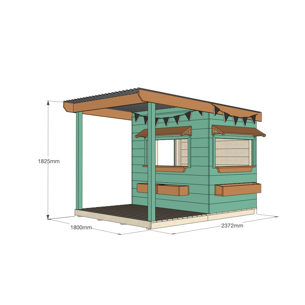 Bakery Cubby House with Front Verandah