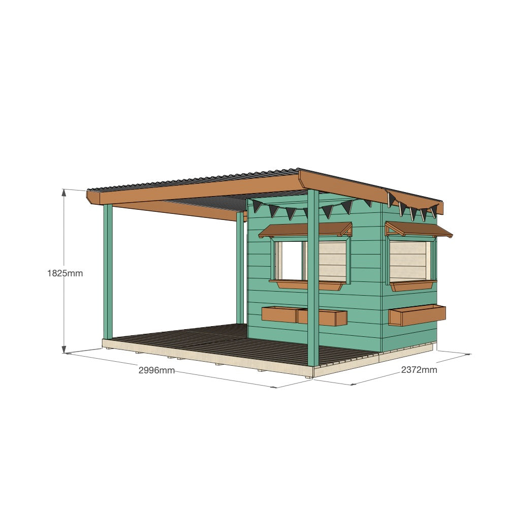 Bakery Cubby House with Wraparound Verandah