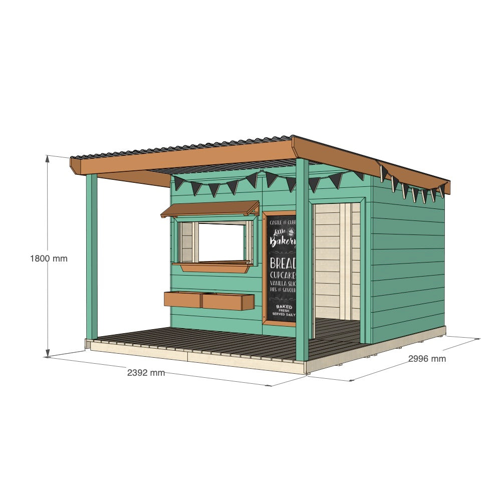 Bakery Cubby House with Front Verandah