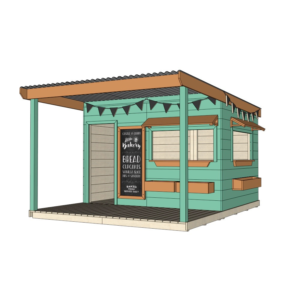 Bakery Cubby House with Front Verandah