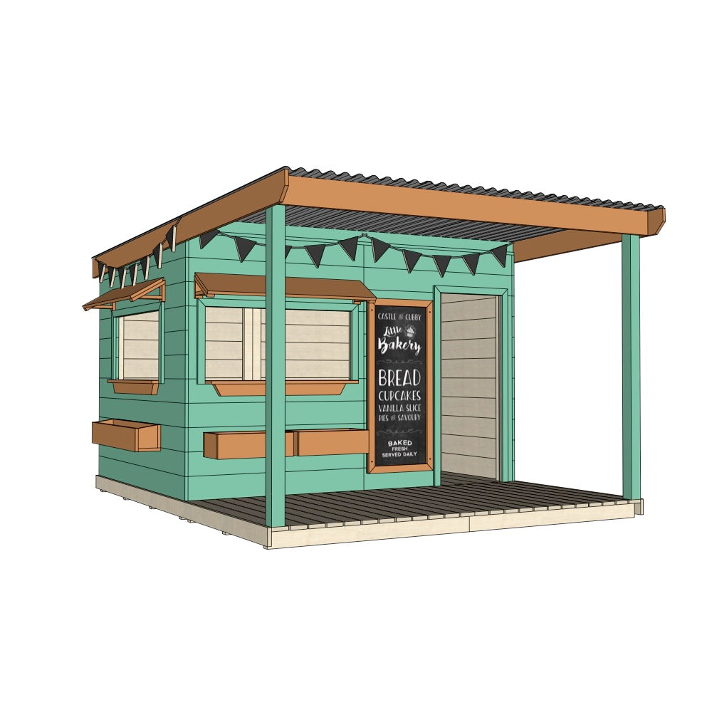 Bakery Cubby House with Front Verandah