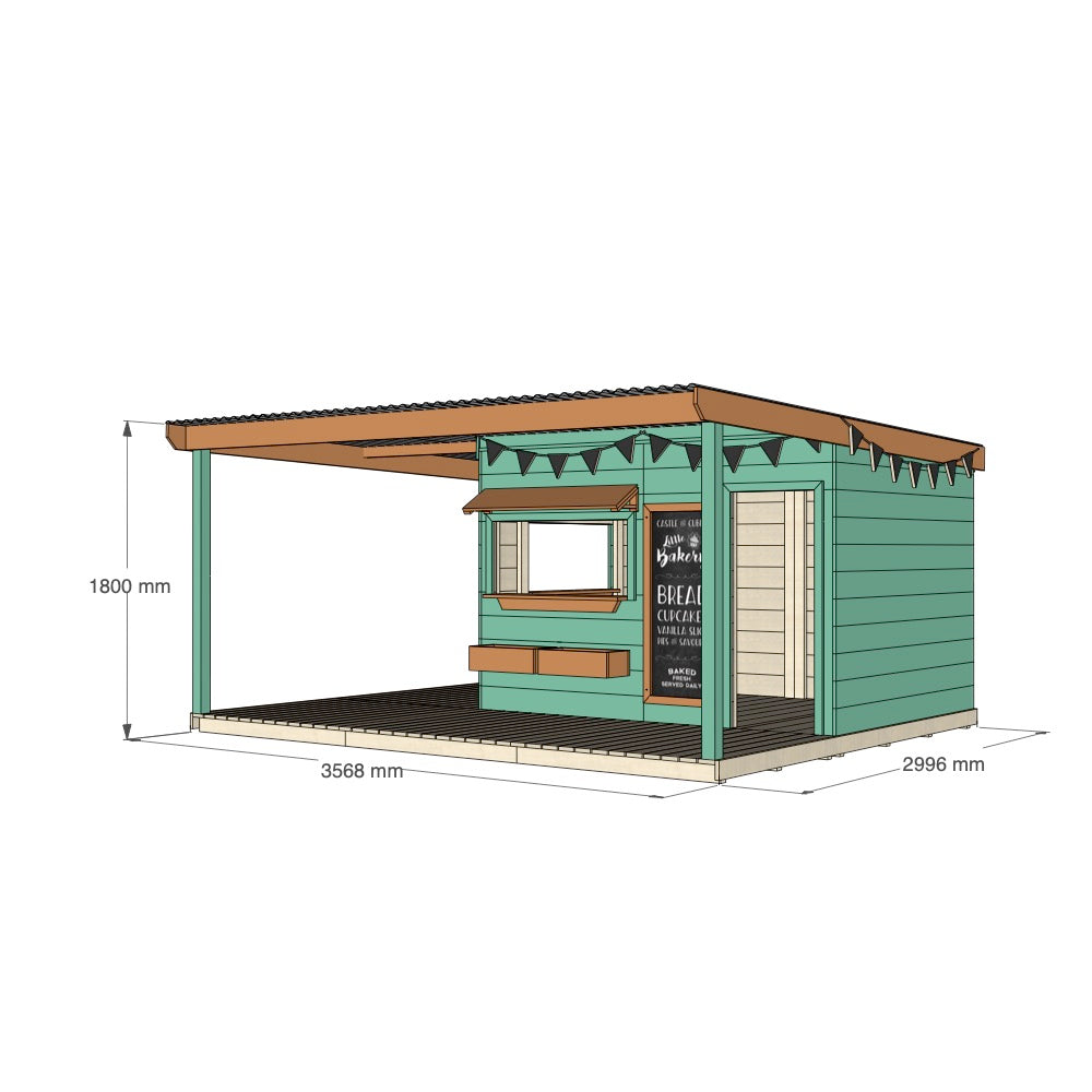 Bakery Cubby House with Wraparound Verandah