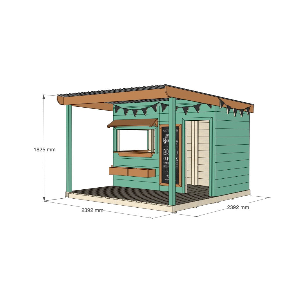 Bakery Cubby House with Front Verandah