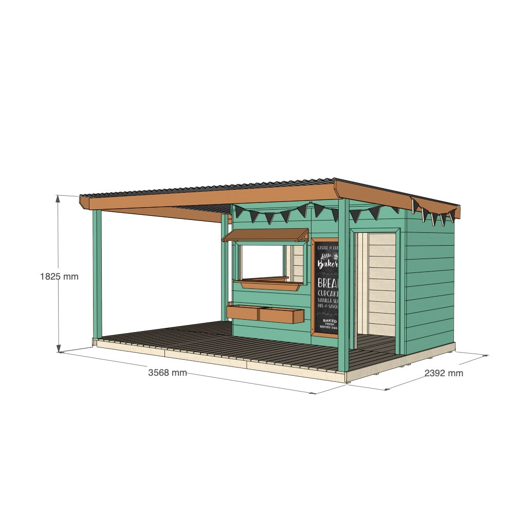 Bakery Cubby House with Wraparound Verandah