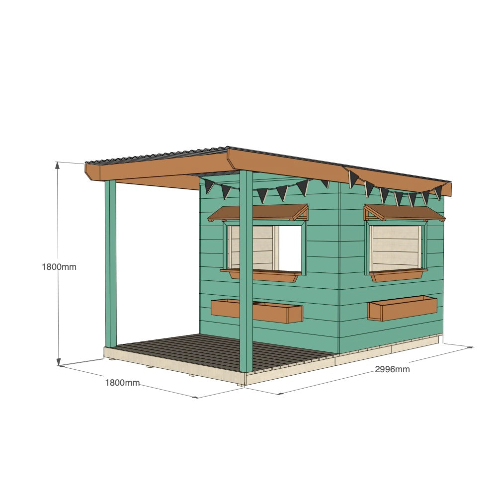 Bakery Cubby House with Front Verandah