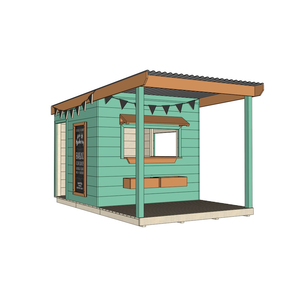 Bakery Cubby House with Front Verandah