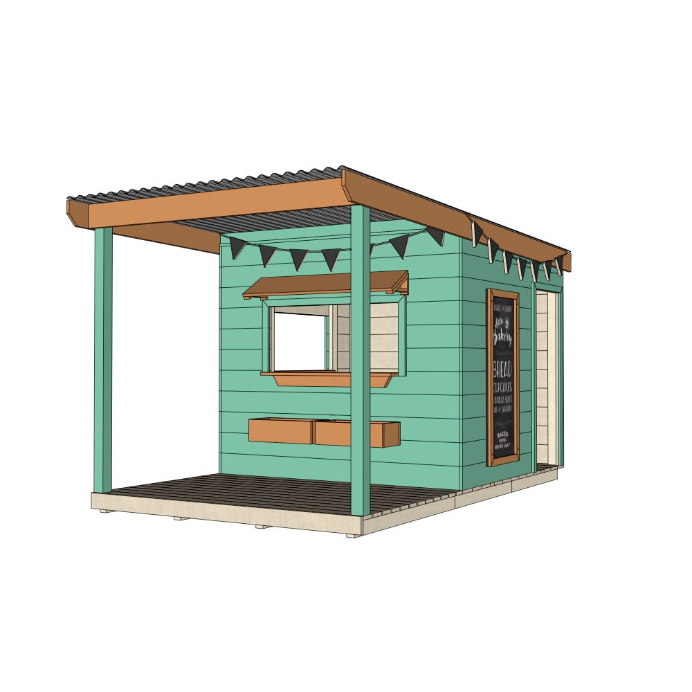 Bakery Cubby House with Front Verandah