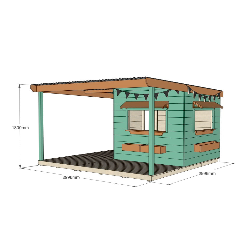 Bakery Cubby House with Wraparound Verandah