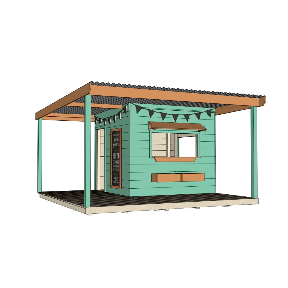 Bakery Cubby House with Wraparound Verandah