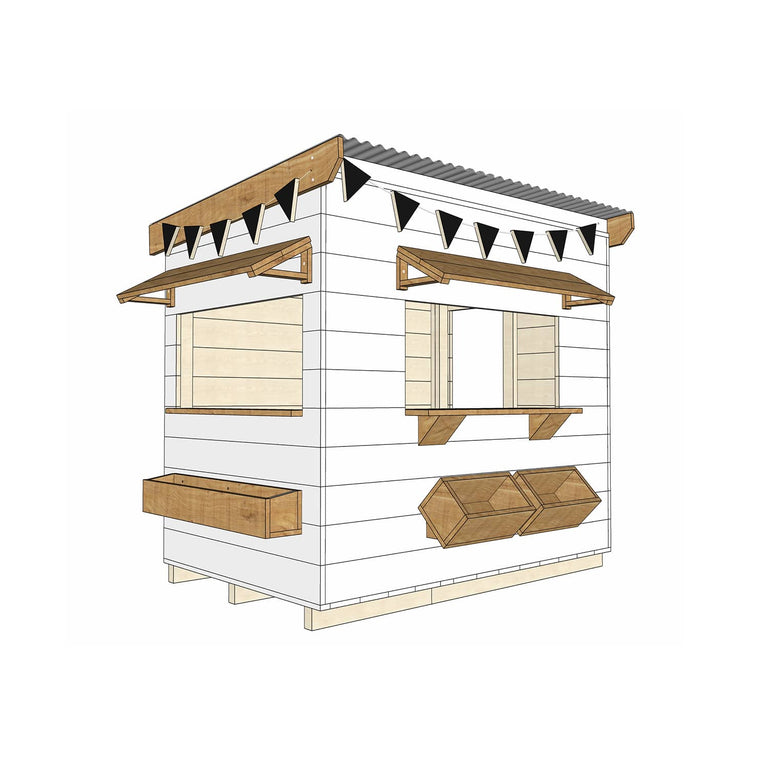 Village Cafe Cubby House for Primary School or Commercial Play Area ...