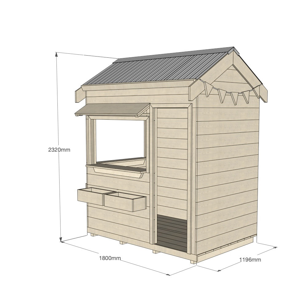 Commercial Signature Style: Pitched Roof Wooden Cubby Houses