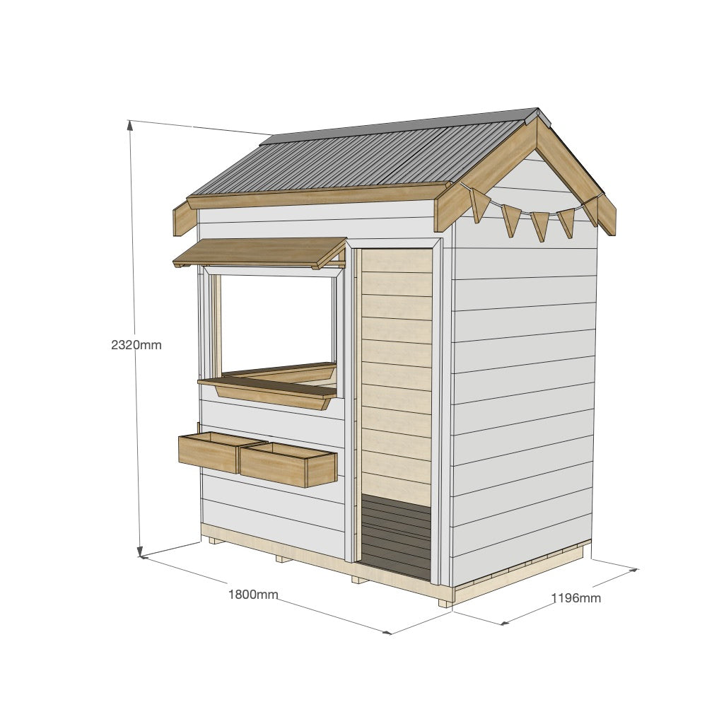 Commercial Signature Style: Pitched Roof Wooden Cubby Houses