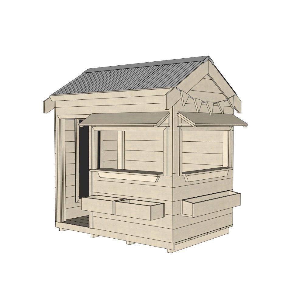 Commercial Signature Style: Pitched Roof Wooden Cubby Houses