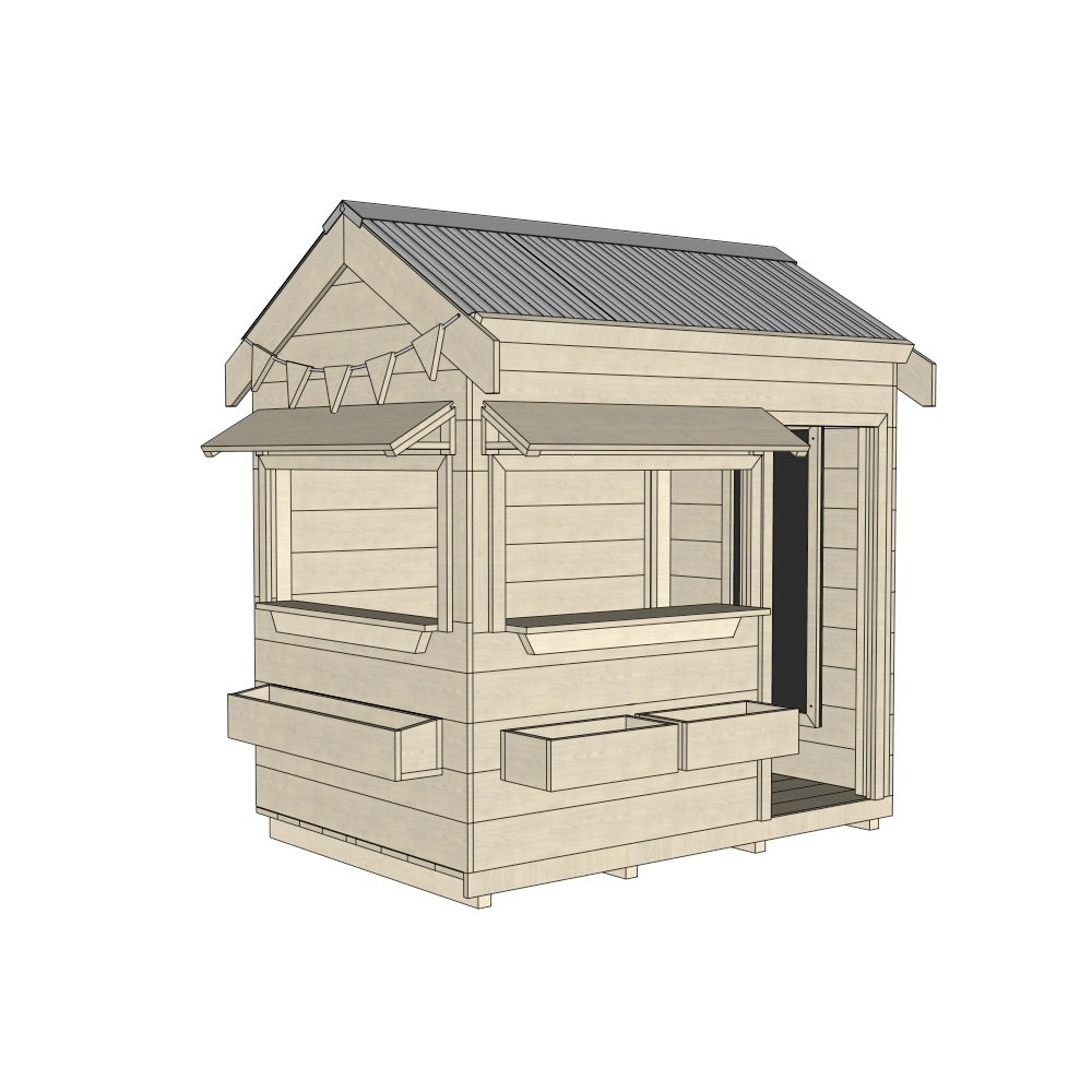 Commercial Signature Style: Pitched Roof Wooden Cubby Houses