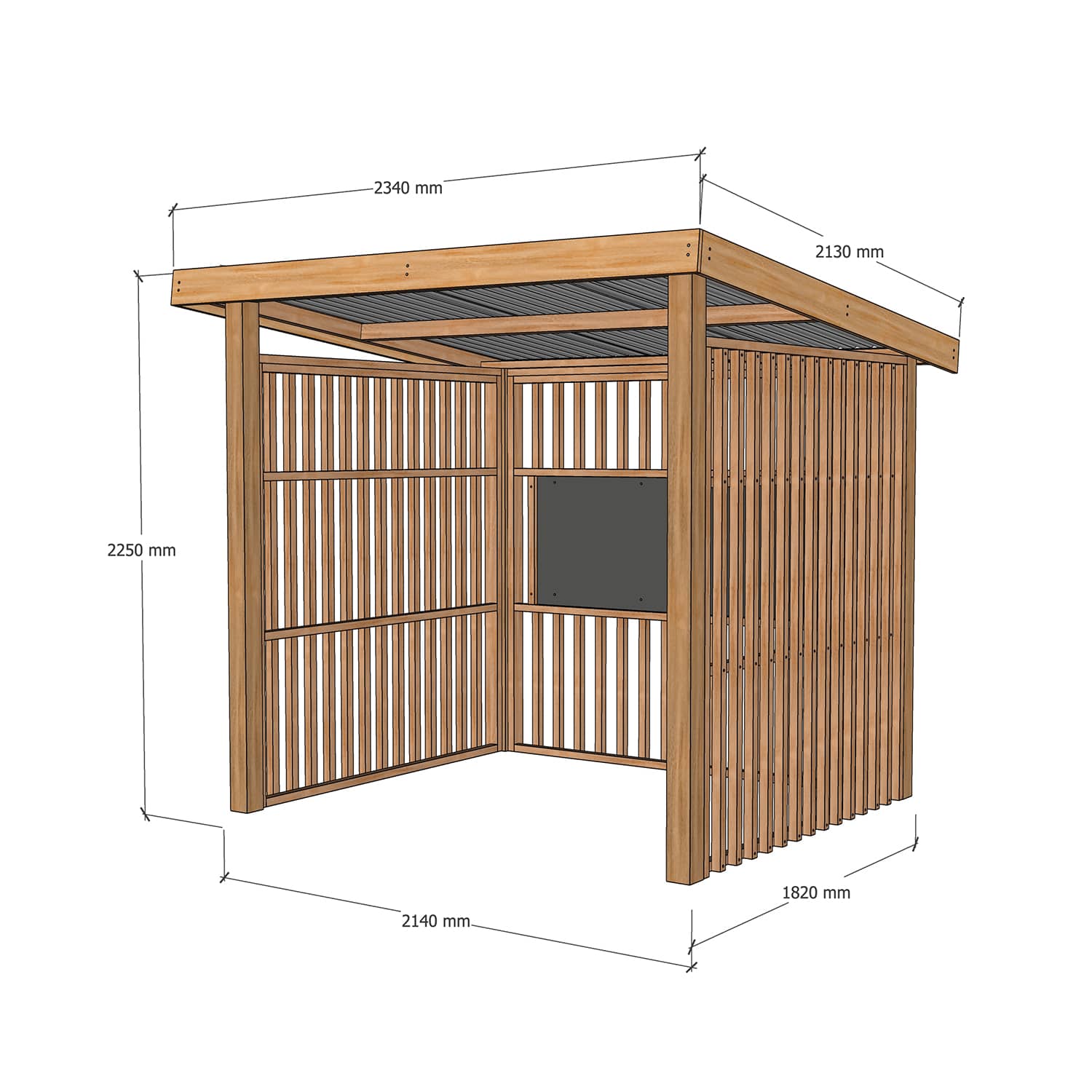 Hut Cubby House - Open Front Style