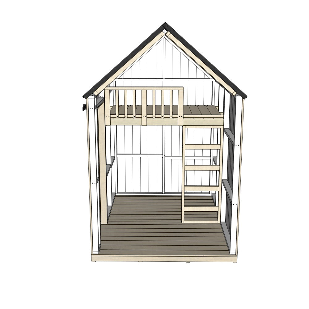 Barn with Mezzanine Cubby House - Resi