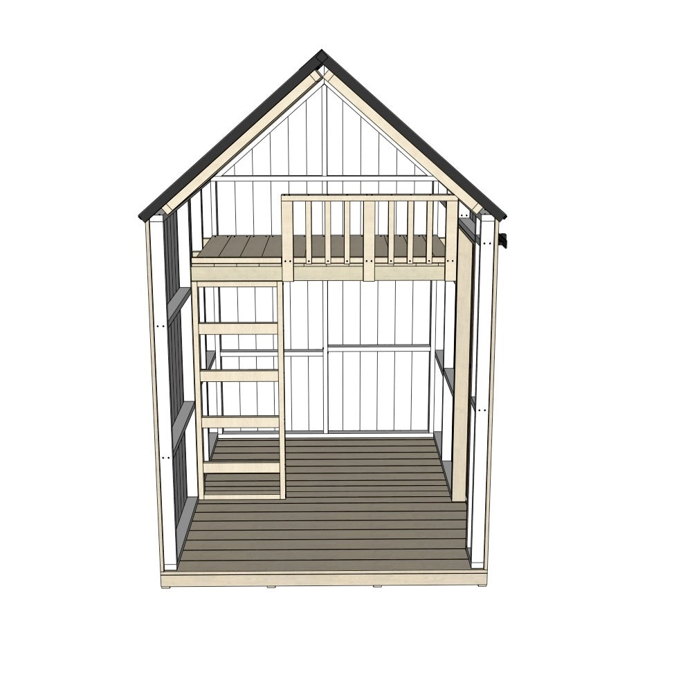 Barn with Mezzanine Cubby House - Resi