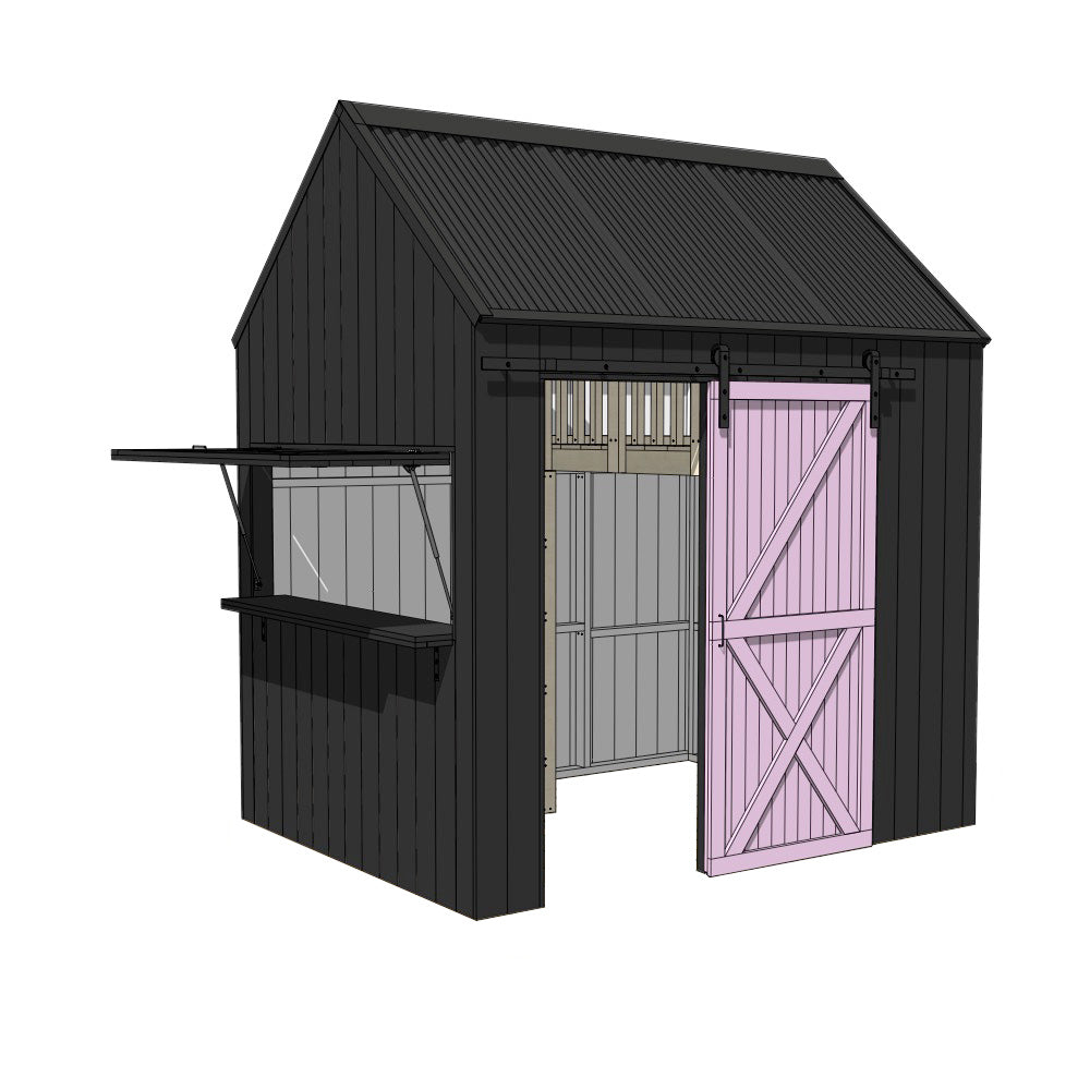 Barn with Mezzanine Cubby House - Resi