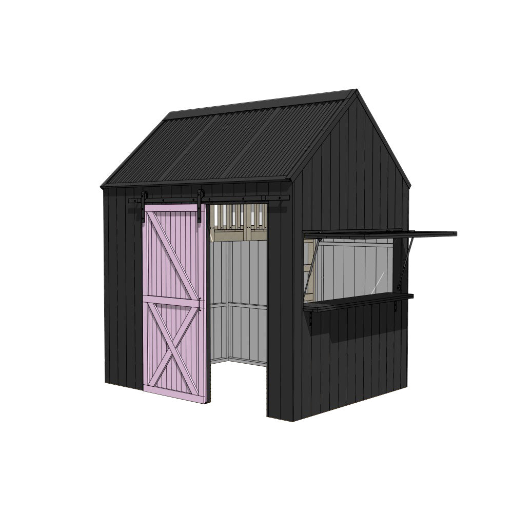 Barn with Mezzanine Cubby House - Resi