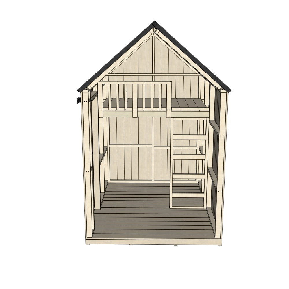 Barn with Mezzanine Cubby House - Resi