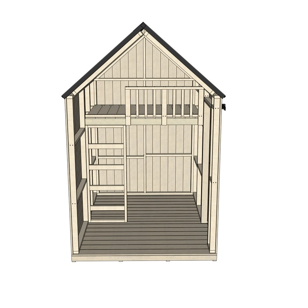 Barn with Mezzanine Cubby House - Resi