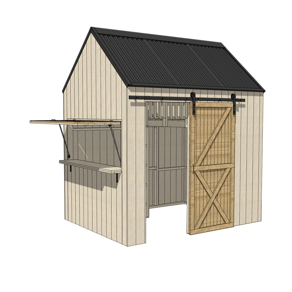 Barn with Mezzanine Cubby House - Resi