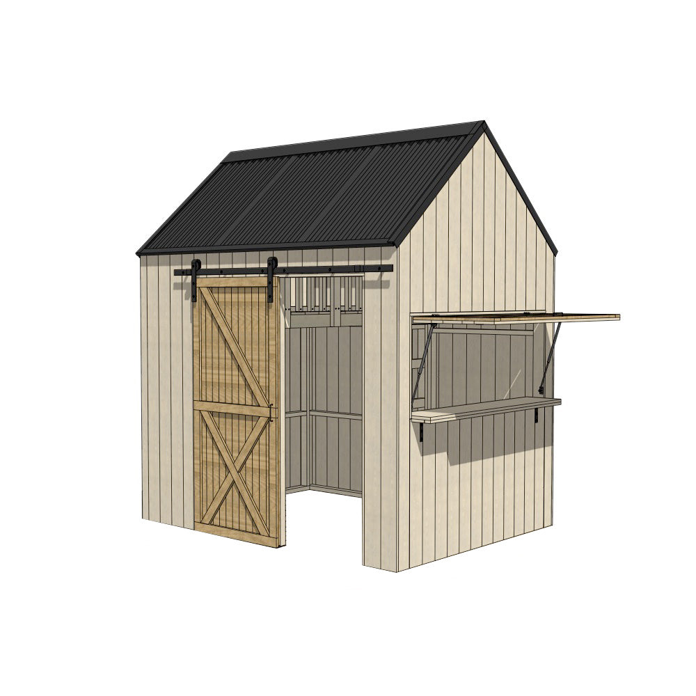 Barn with Mezzanine Cubby House - Resi