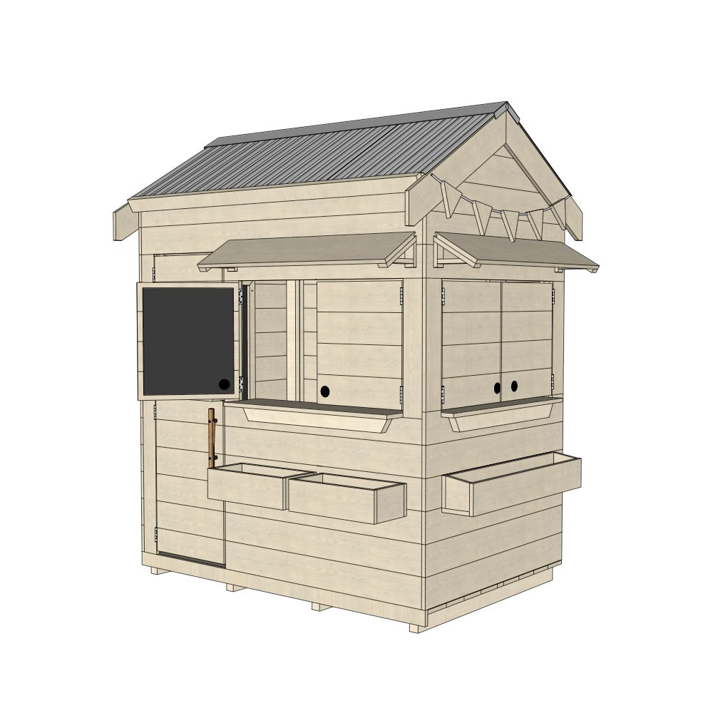 Signature Style: Pitched Roof Wooden Cubby Houses