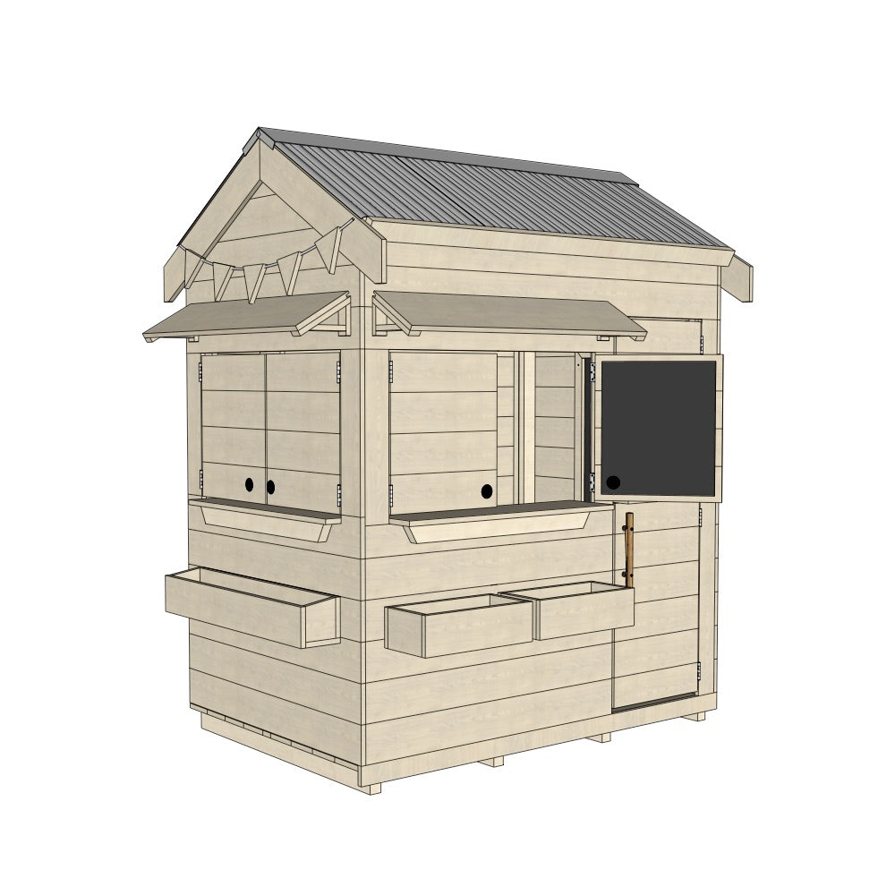 Signature Style: Pitched Roof Wooden Cubby Houses