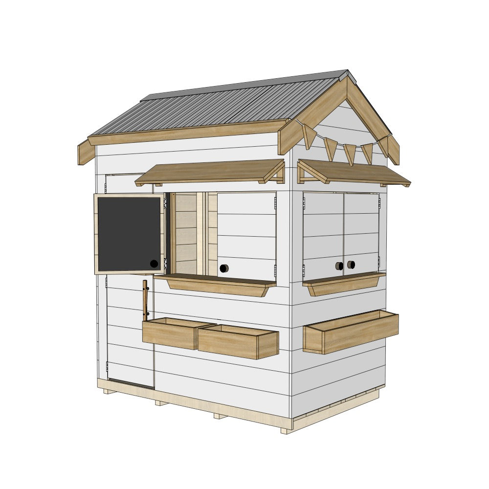 Signature Style: Pitched Roof Wooden Cubby Houses